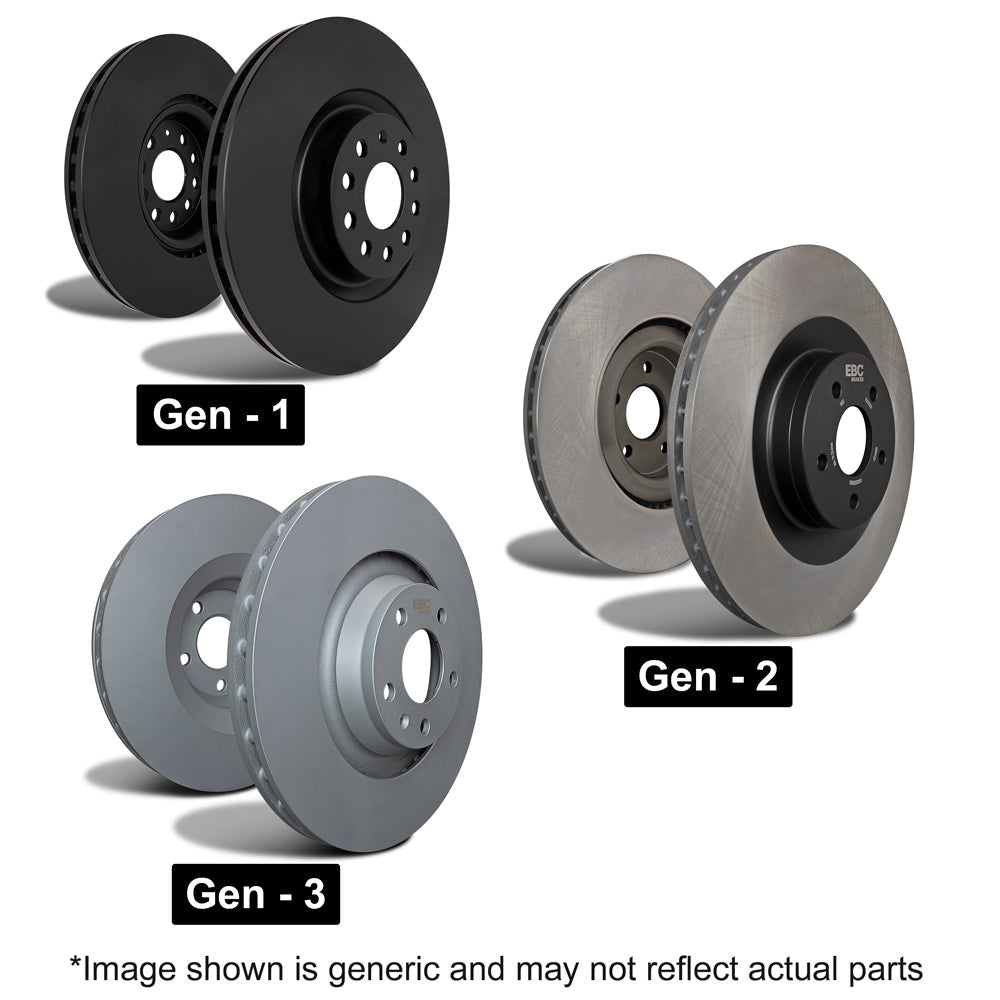 Abarth 500 / 595 / 695 EBC Front Brake Discs for Bosch Calliper - Abarth Tuning