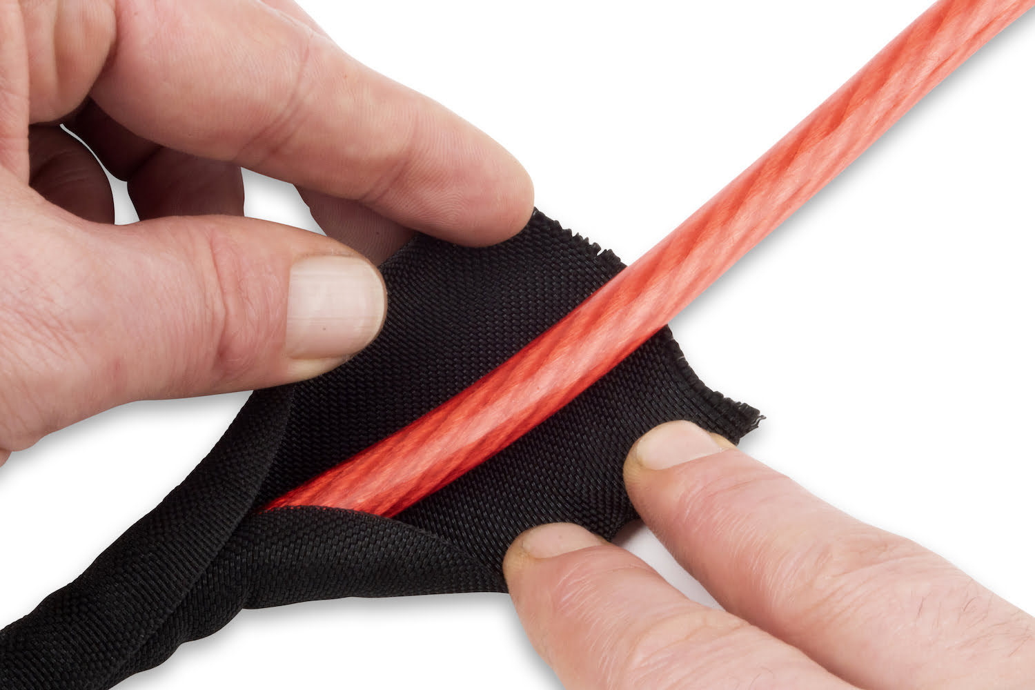 Funk Motorsport Black Self Wrap protection sleeving - Abarth Tuning