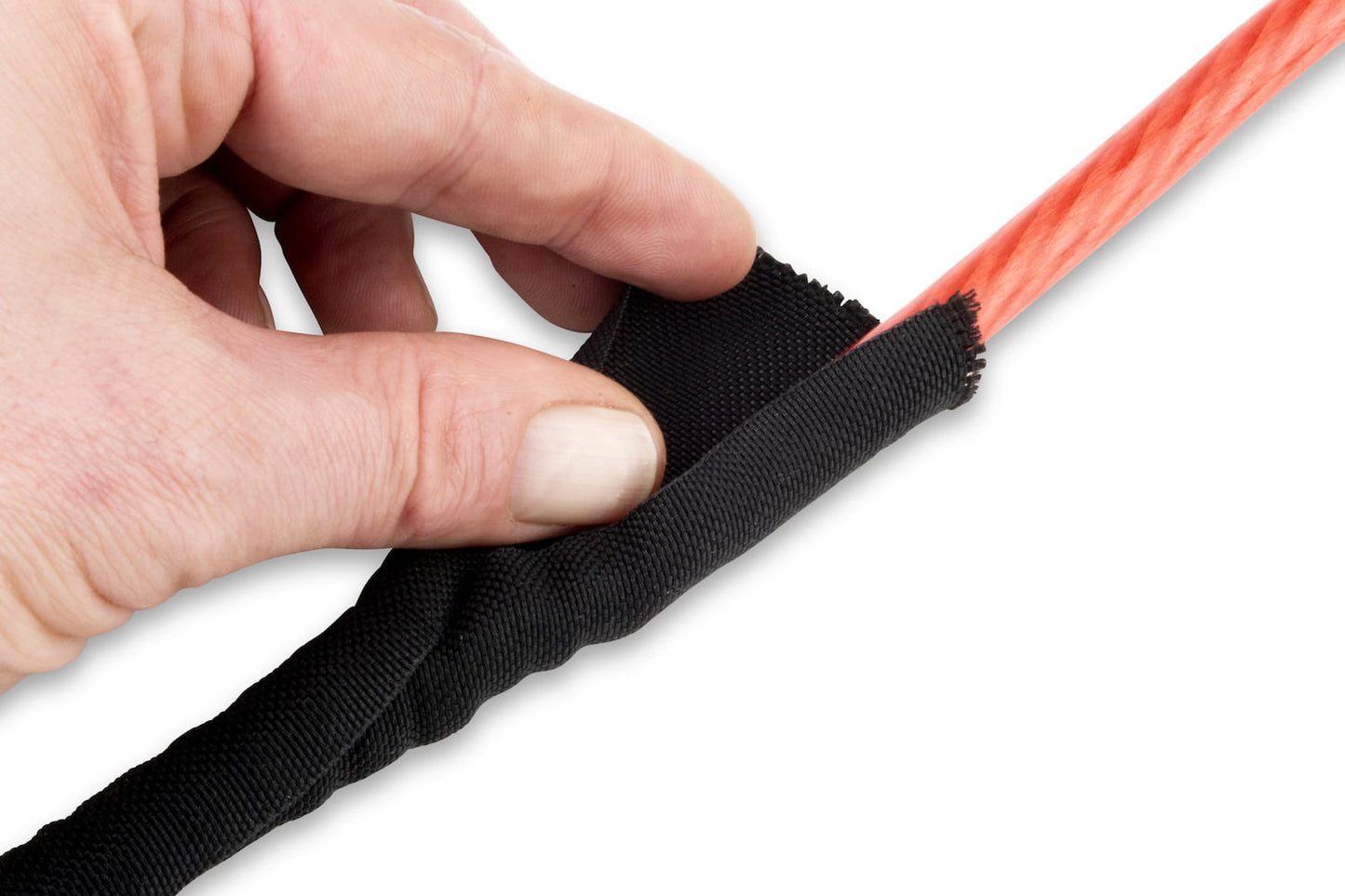 Funk Motorsport Black Self Wrap protection sleeving - Abarth Tuning