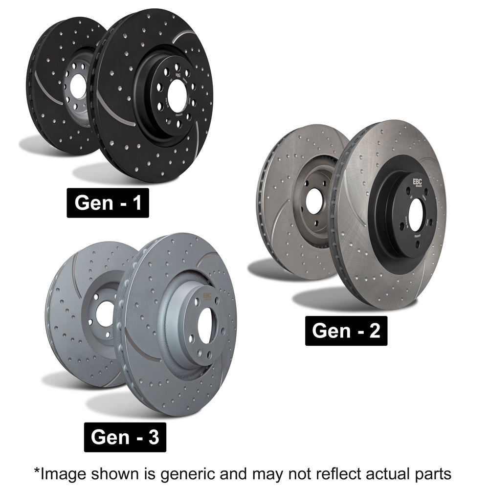 Abarth 500 / 595 / 695 EBC Front Brake Discs for Bosch Calliper - Abarth Tuning