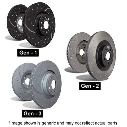 Abarth 500 / 595 / 695 EBC Front Brake Discs for Bosch Calliper - Abarth Tuning