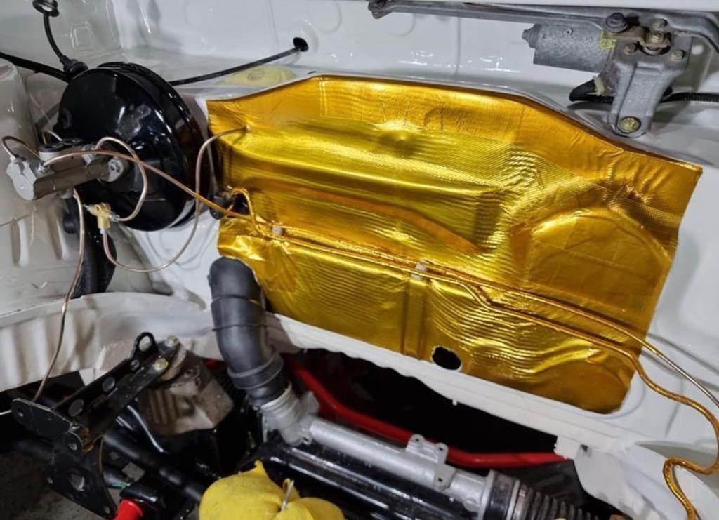 Funk Motorsport Adhesive Reflective Gold Heat Blanket - Abarth Tuning