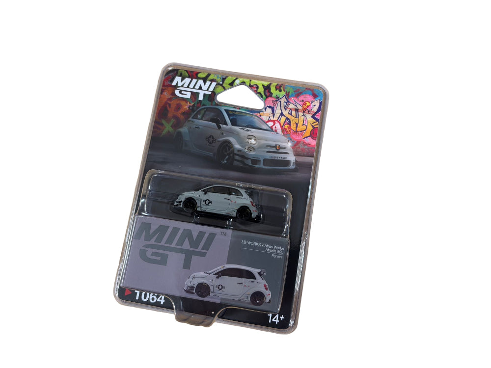 Mini GT Abarth Model Car - Abarth 595 LB-Works x Abas Works