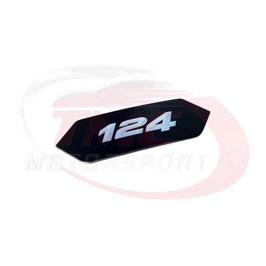 Abarth 124 Spider Grille Badge "124" - Abarth Tuning