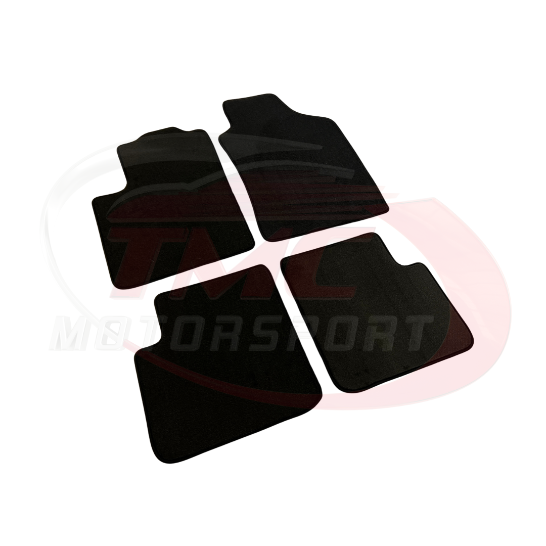 Abarth 500/595/695 Carpet Mats without Coloured Border - Left Hand Drive - Black or Red