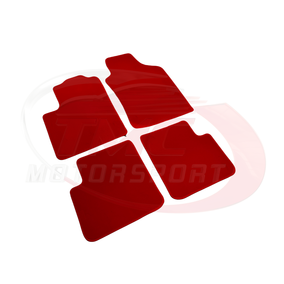 Abarth 500 / 595 / 695 Carpet Mats without Coloured Border - Left Hand Drive - Black or Red - Abarth Tuning