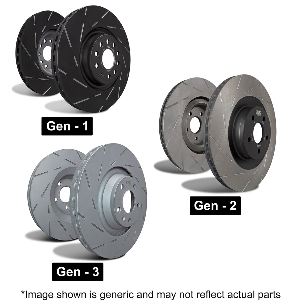 Abarth 500 / 595 / 695 EBC Front Brake Discs for Bosch Calliper - Abarth Tuning