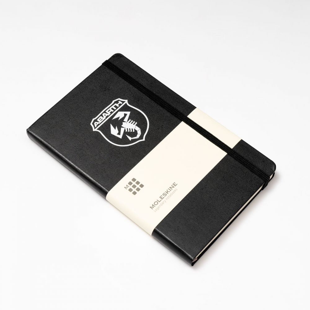 Genuine Abarth MoleSkine By Abarth Black Hardcover Large Classic Notebook - Abarth Tuning