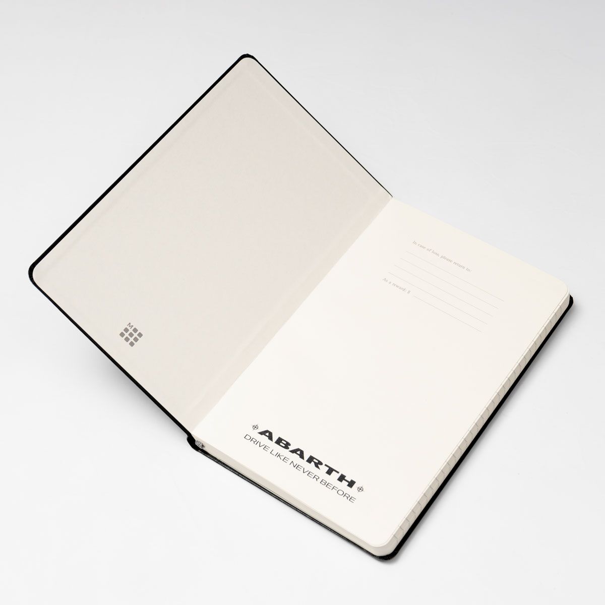 Genuine Abarth MoleSkine By Abarth Black Hardcover Large Classic Notebook - Abarth Tuning