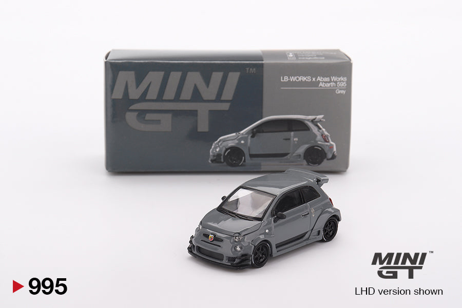 Mini GT Abarth Model Car - Abarth 595 LB-Works x Abas Works