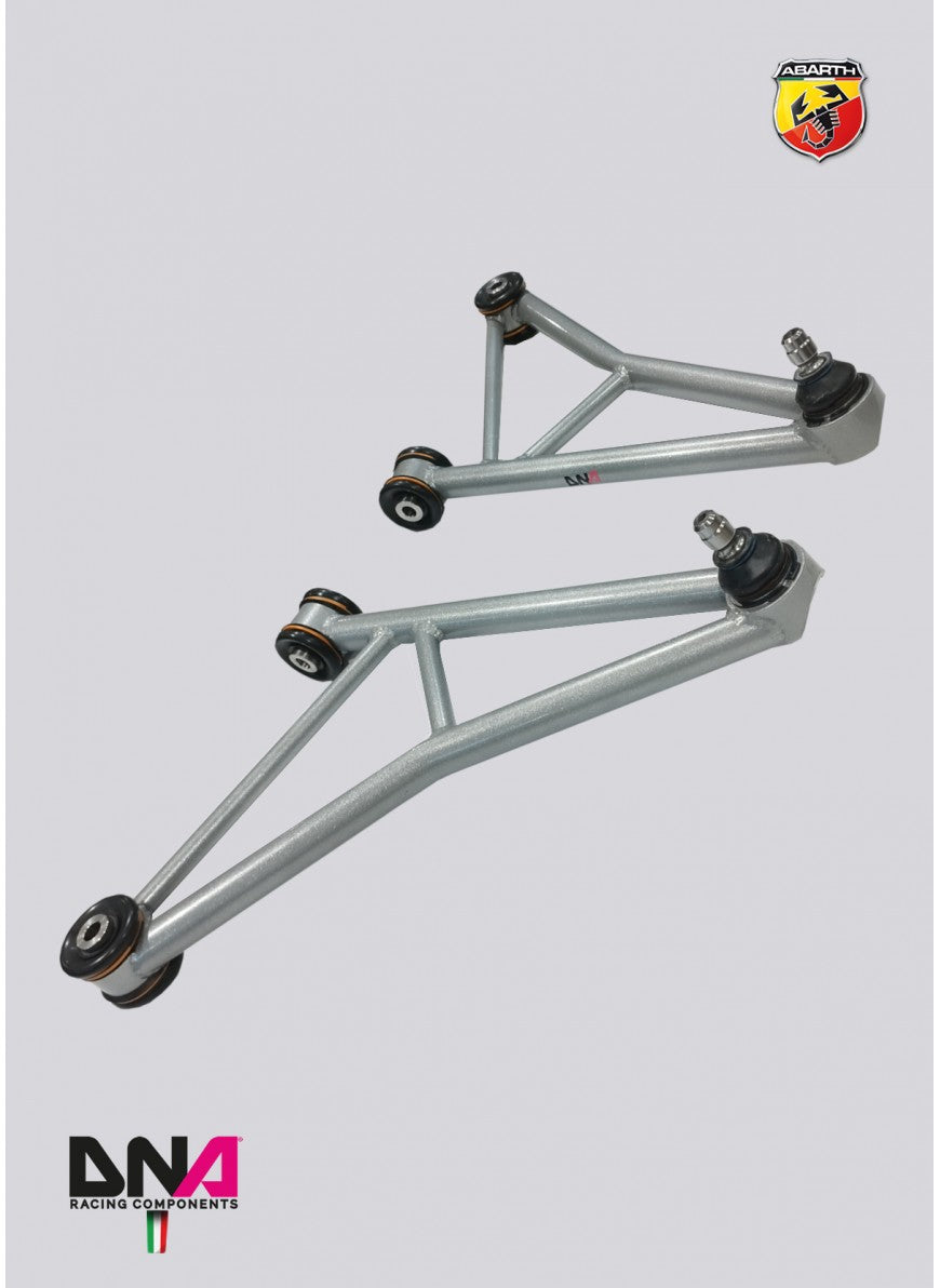 Abarth 500 / 595 / 695 Front Suspension Arm Kit - DNA RACING - Abarth Tuning