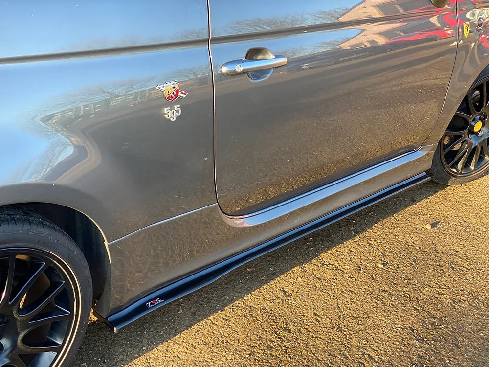 Abarth 500 / 595 / 695 Side Skirt Splitters - Triple R Composites - Abarth Tuning