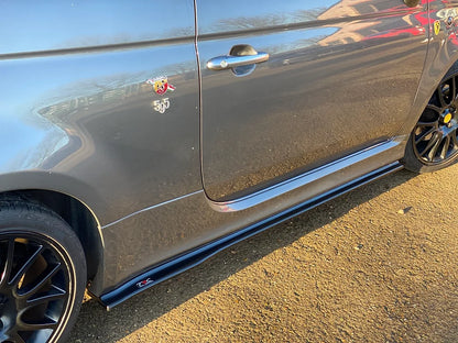 Abarth 500 / 595 / 695 Side Skirt Splitters - Triple R Composites - Abarth Tuning