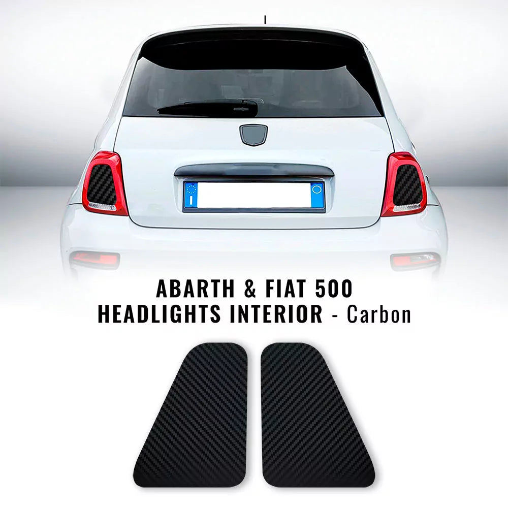 Abarth 595/695 Series 4 Cars Only Central Tail Light Stickers - Pair