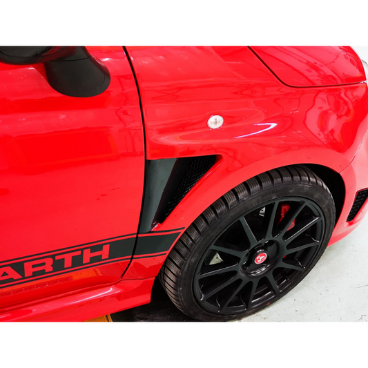 Abarth 500/595/695 Front Wings/Fenders with Carbon Fibre Insert - Cadamuro - Abarth Tuning