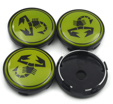 Abarth 60mm Centre Caps - Various Colours - Abarth Tuning