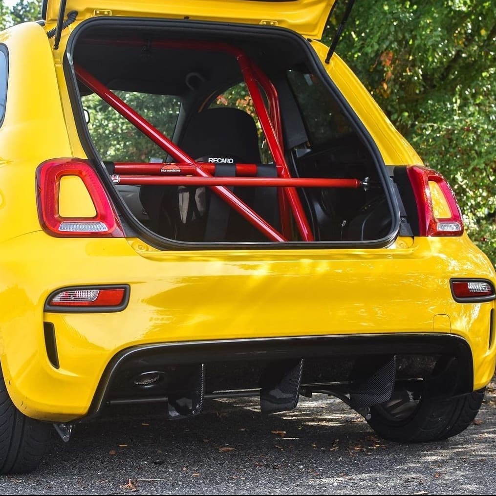 Abarth 500 Series 3 Rear Bumper Restyling & 70th Anniversario Style Diffuser - Cadamuro