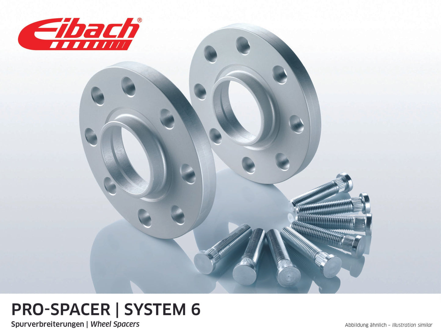Abarth 124 Spider Eibach Pro-Spacer Kit (Pair Of Spacers) 15mm Per Spacer (System 6) S90-6-15-040
