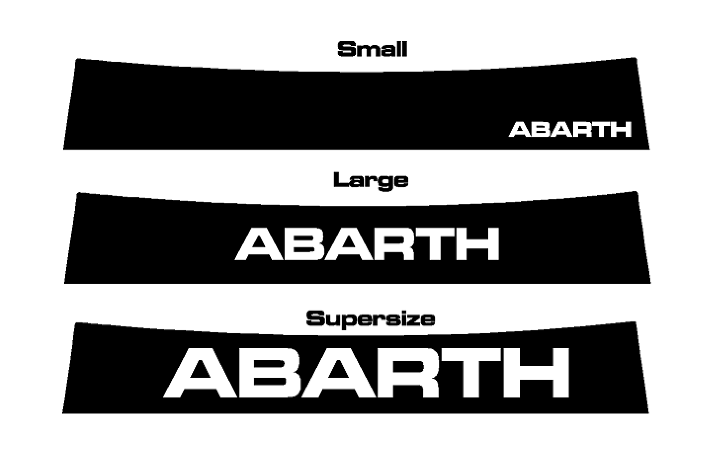 ABARTH Sunstrip Decals - Abarth Tuning
