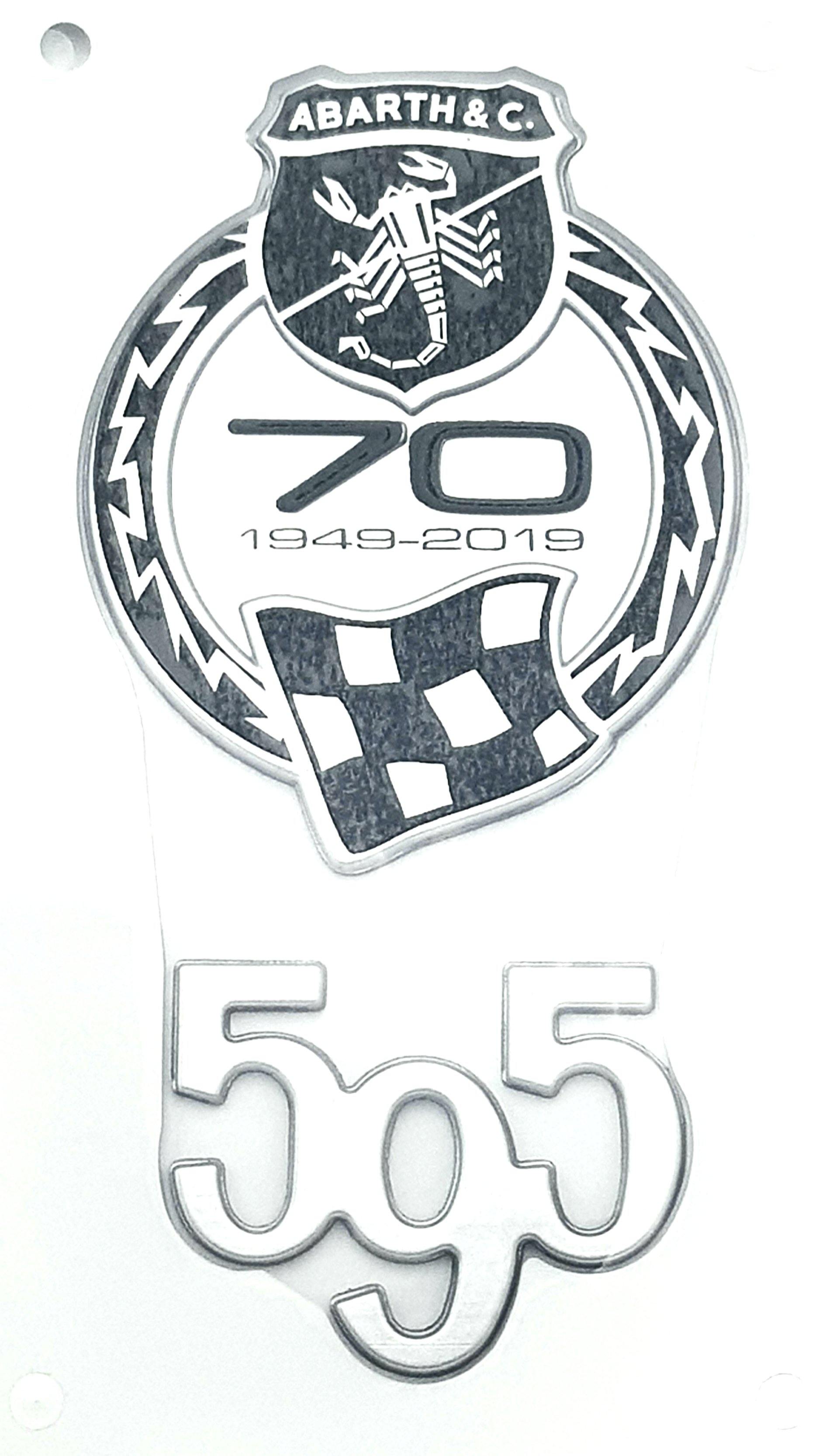 Genuine Abarth Badge, Abarth 595 70th Anniversary - Abarth Tuning