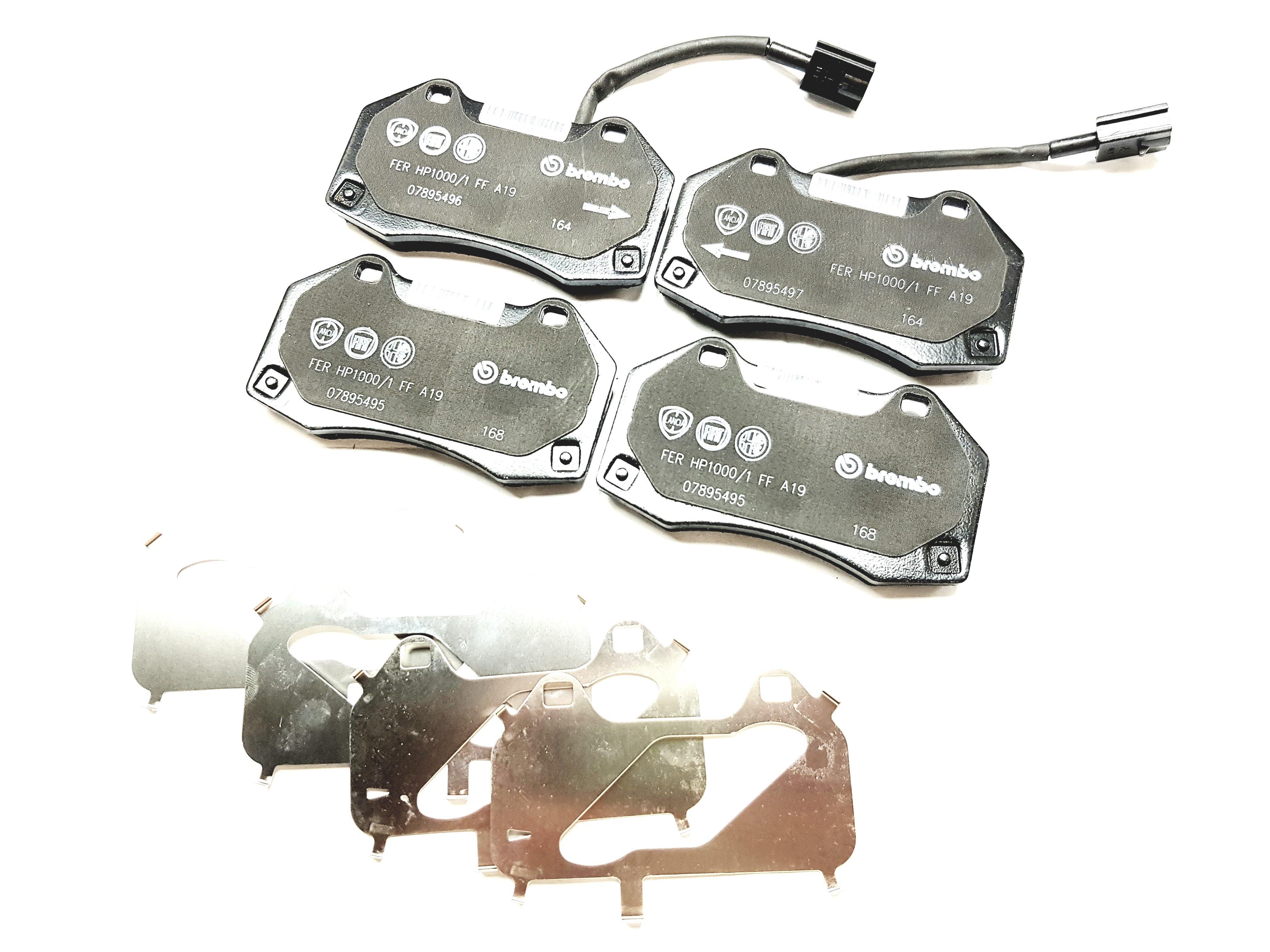 Abarth Brake Pads, Front (Floating - Brembo 4 Pot Caliper) - 500 Abarth 2016> Competizione - Abarth Tuning