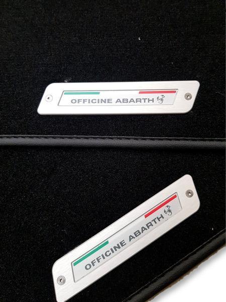 Genuine Abarth Carpet Mats - 500 Abarth Competizione MTA AVAILABLE ONLY - Right Hand Drive Vehicles - Abarth Tuning
