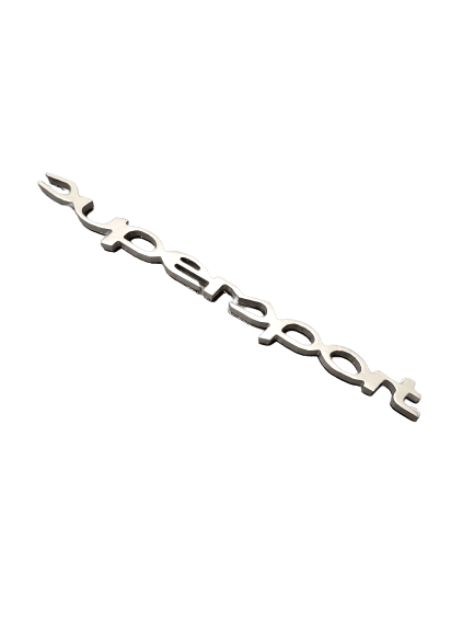 Supersport Badge Small Black or Silver 10 x 0.5 cm - OLD STOCK REDUCED TO CLEAR - Abarth Tuning