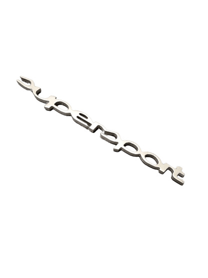 Supersport Badge Small Black or Silver 10 x 0.5 cm - OLD STOCK REDUCED TO CLEAR - Abarth Tuning