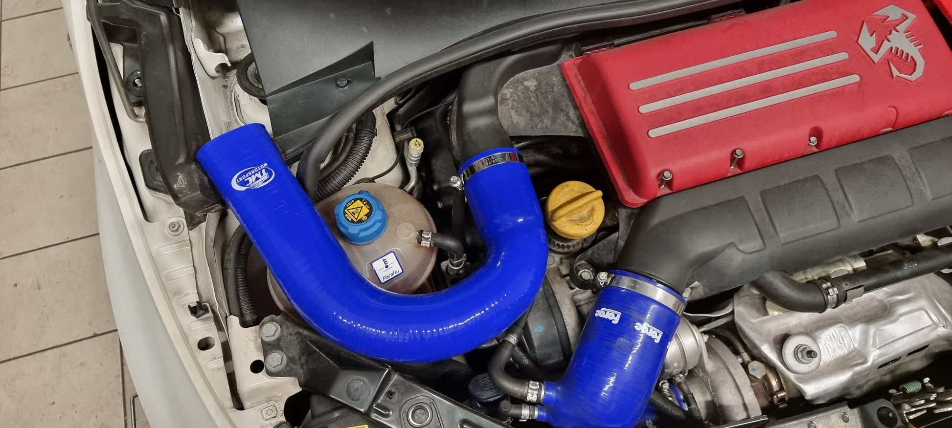 Abarth 500 / 595 / 695 TMC Motorsport Standard Airbox Scuttle Feed Silicone Hose - Abarth Tuning
