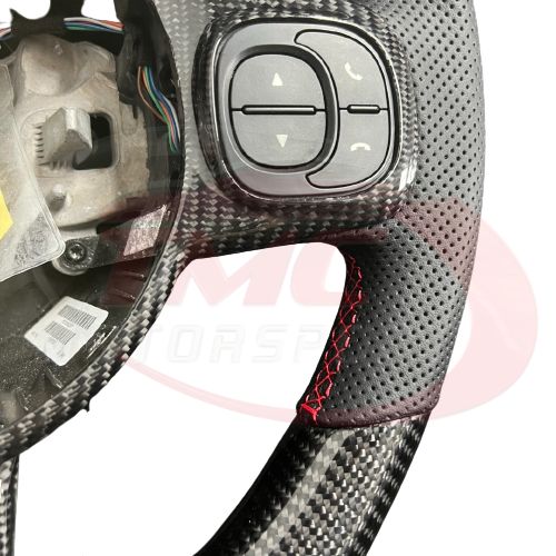 Abarth 500/595/695 LED Carbon Fibre Steering Wheel - Launch Edition
