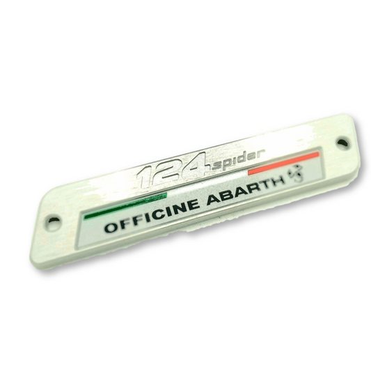 Badge for Floor Mat - 124 Spider Abarth - Abarth Tuning