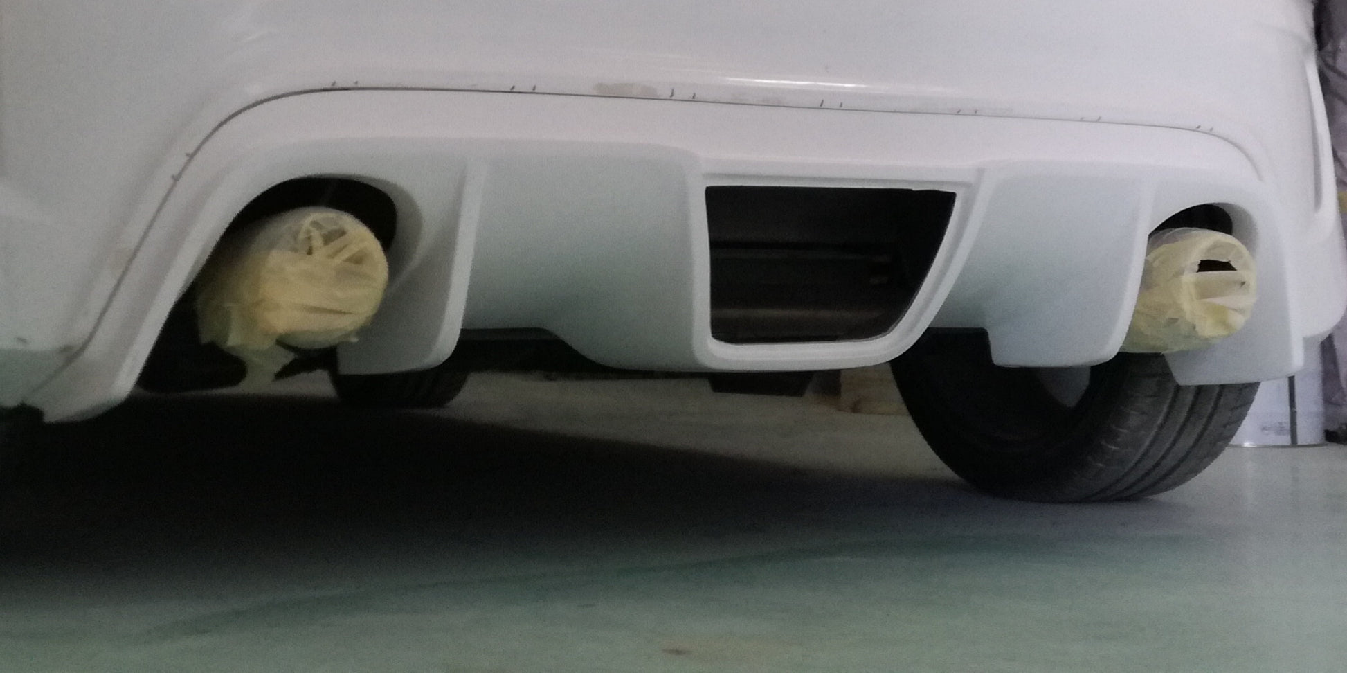 Abarth 500 / 595 / 695 Biposto Style Rear Diffuser + Abarth Style Grille (For Cadamuro Biposto Bumper Only) - Cadamuro - Abarth Tuning
