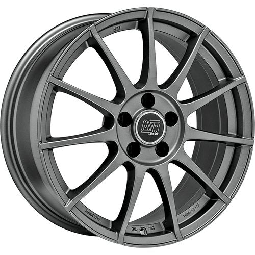 17" MSW 85 BY OZ RACING MATTE GRAPHITE GREY SET OF 4 ALLOY WHEELS 17x7 ET35 PCD 4x98 FOR ABARTH 500/595/695