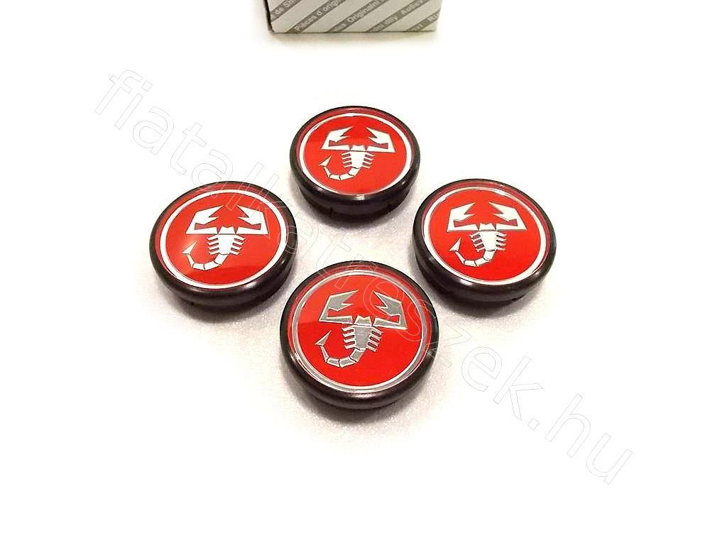 Genuine Abarth Centre Caps Set - Abarth 500 / 595 / 695/Punto Evo Abarth - Abarth Tuning