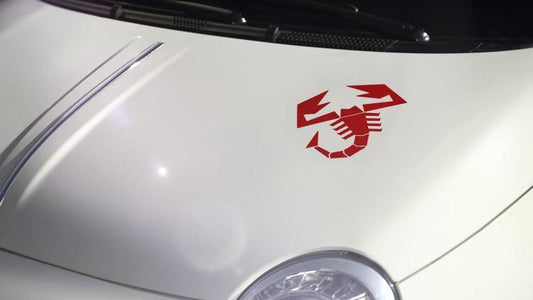 Genuine Abarth Scorpion Bonnet Decal - 500 Abarth - Abarth Tuning