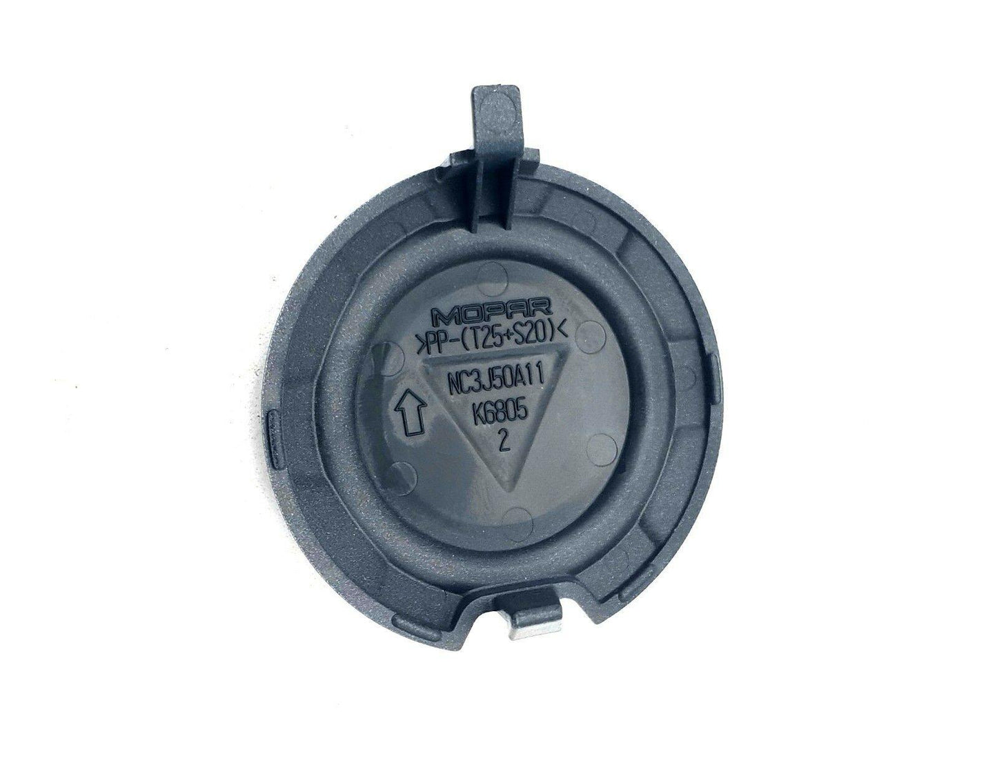 Genuine Abarth Tow Eye Cover, Front (Grey) - 124 Abarth - Abarth Tuning