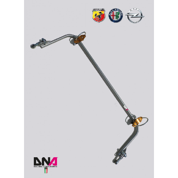 Abarth Punto Rear Adjustable Torsion Bar Kit - DNA RACING - Abarth Tuning