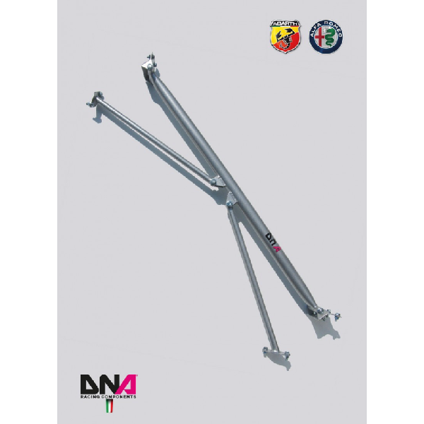 Abarth Punto Rear Strut Bar With Tie Rods Kit - DNA RACING - Abarth Tuning