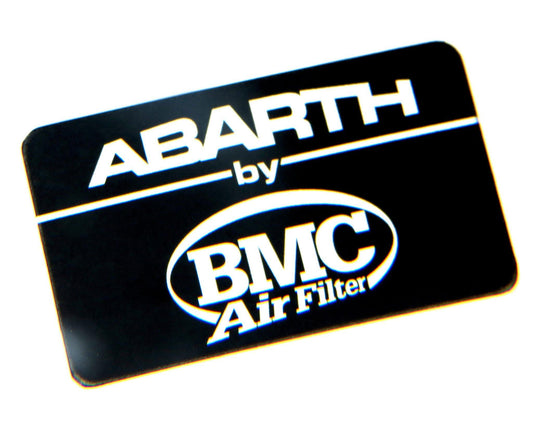 Genuine Abarth Badge "Abarth by BMC Air Filter" - Abarth - Abarth Tuning