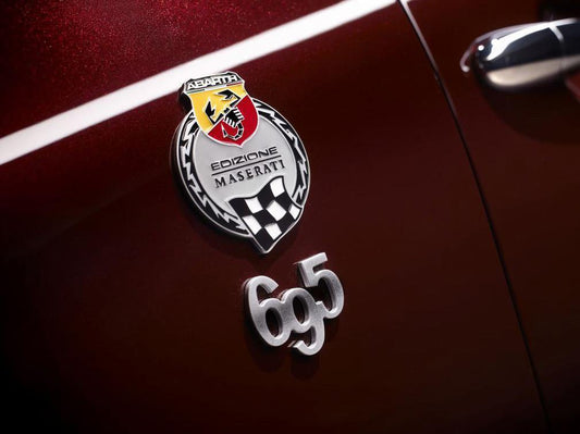 Genuine Abarth Badge "695 Edizione Maserati" - 500 Abarth - Abarth Tuning