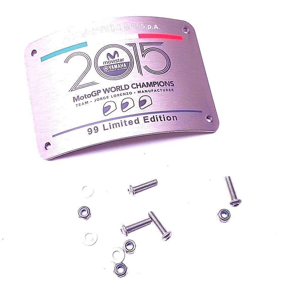 Genuine Abarth Dashboard Plate - 500 Abarth Yamaha Ltd Ed - Abarth Tuning