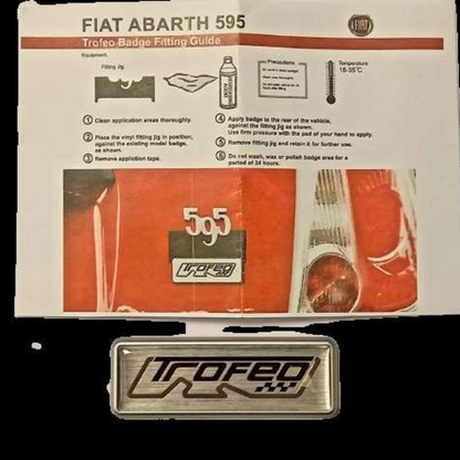 Genuine Abarth Badge 'Trofeo' - 500 Abarth - Abarth Tuning