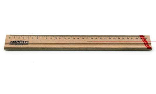 Genuine Abarth Wooden Ruler - Abarth