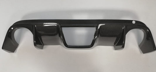 Abarth 500 / 595 / 695 Biposto Style Carbon Fibre Rear Diffuser + Abarth Style Grille (For Cadamuro & Original Biposto Bumper) - Cadamuro - Abarth Tuning