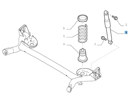 Genuine Abarth Koni Shock Absorber, Rear - Abarth 500 / 595 / 695 - Abarth Tuning