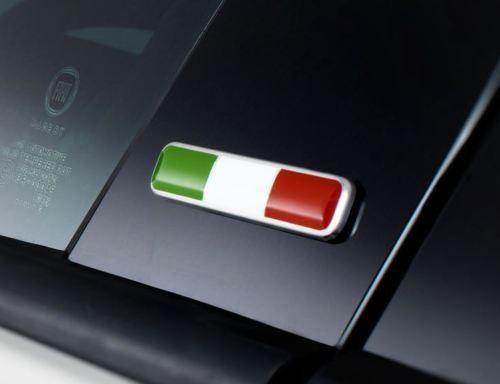 Genuine Abarth Italian Flag Badge Pair - Abarth Tuning