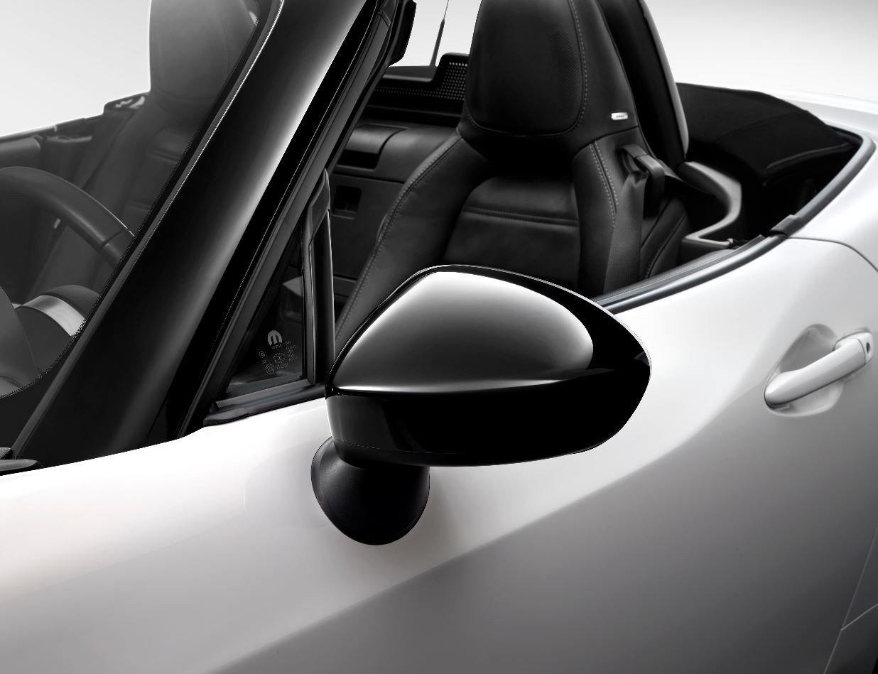 Genuine Abarth Mirror Covers, Piano Black - 124 Spider - Abarth Tuning