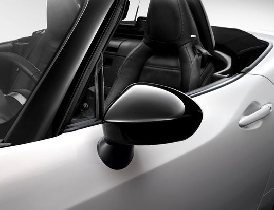 Genuine Abarth Mirror Covers, Piano Black - 124 Spider - Abarth Tuning