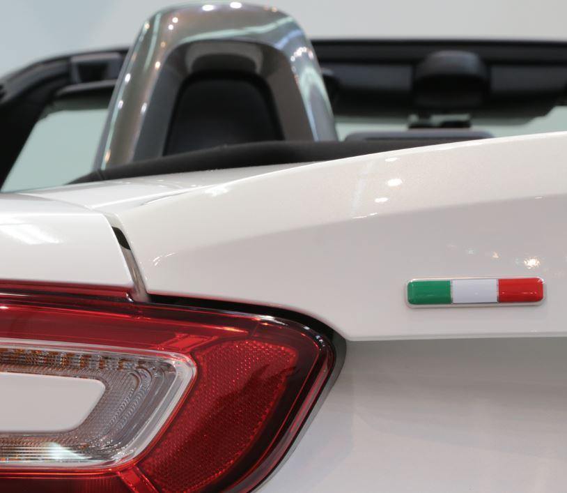 Genuine Abarth Badge, "Italian Flag" - 124 - Abarth Tuning