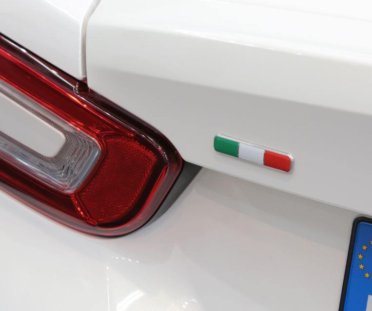 Genuine Abarth Badge, "Italian Flag" - 124 - Abarth Tuning